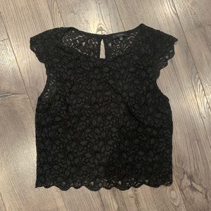 Talula crop lace top